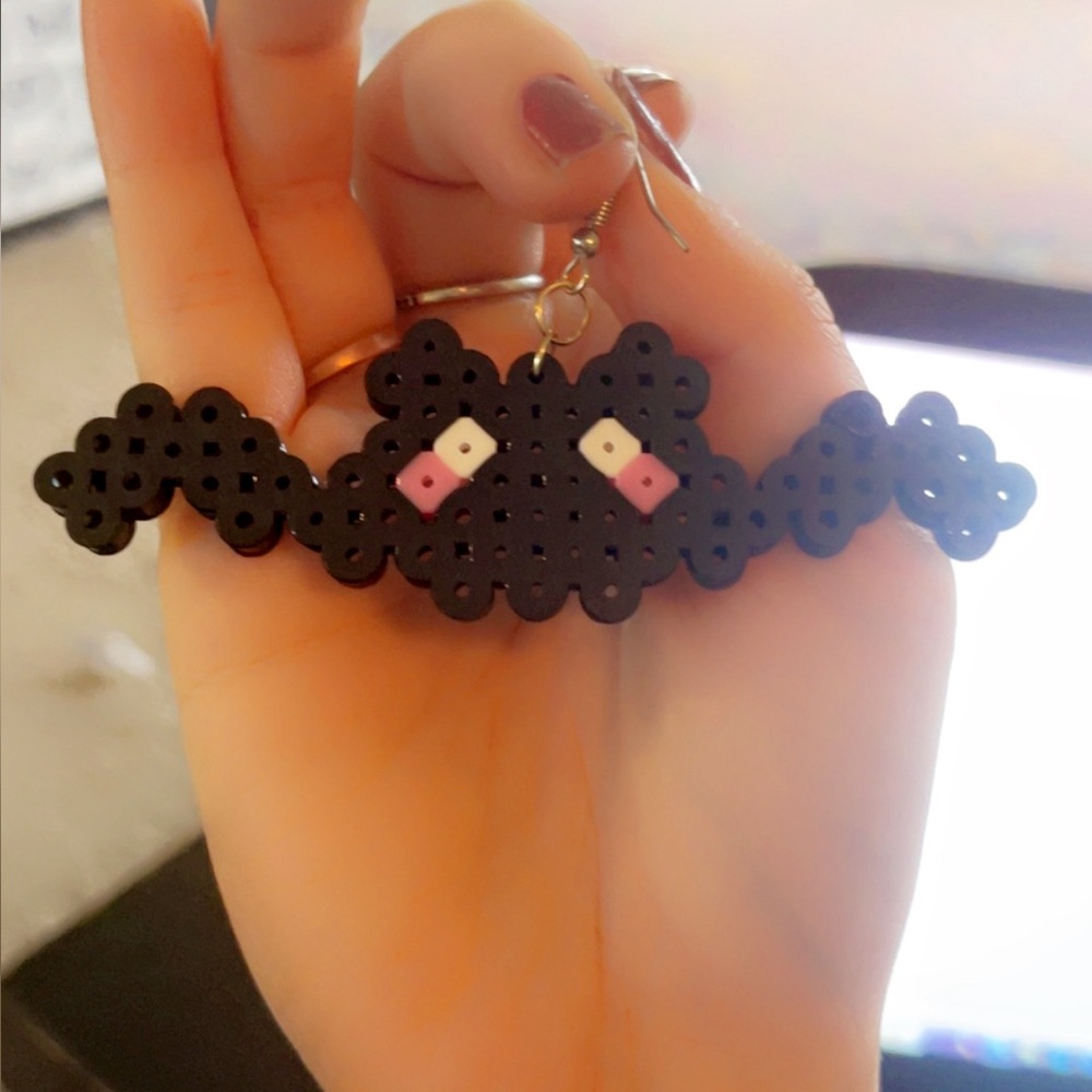 Black Bat Earrings